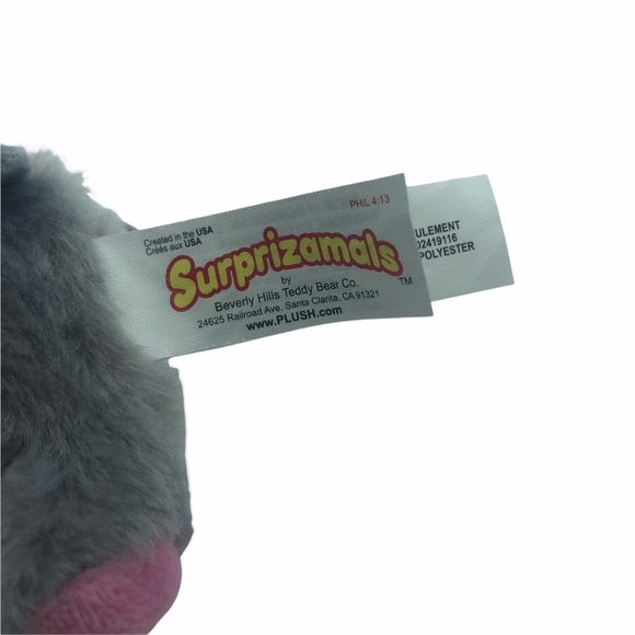 Surprizamals kitty cat plush Oakleigh Series 8 gray stuffed animal toy Size 2.5" - Picture 3 of 5